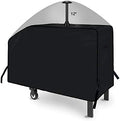 iCOVER 28 inch Griddle Cover for Blackstone, 600D Heavy Duty Waterproof Anti-UV Canvas Flat Top BBQ Covers for 28" Outdoor Cooking Gas Grill Griddles with One Side Shelf by iCOVER