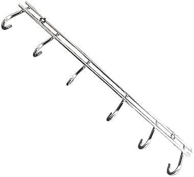 Lifespace Grill Utility Rack - 6 Hooks - Chrome Plated Mild Steel (1 Pack) - Image 2