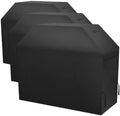 NEXCOVER 55 Inch Grill Cover - 600D Heavy Duty Waterproof and Weather Resistant BBQ Cover for Weber, Char Broil, Nexgrill - Fade Resistant, Black (Pack of 3) by NEXCOVER