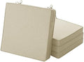 Outdoor Chair Cushions, Set of 4, 22 x 22 Inch, Beige by Unknown