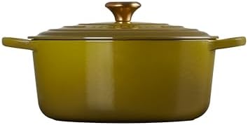 Le Creuset Enameled Cast Iron Round Dutch Oven, 7.25 qt., Olive - Image 4