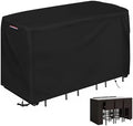 Outdoor Bar Height Table Set Cover Waterproof, 76"L x 34"W x 42"H by Yourpatiocoverexpert