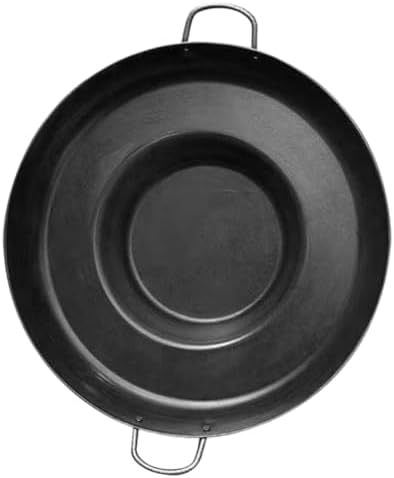 SOLUSTRE Stainless Steel Frying Pan for Camping and Hiking, Black Flat Base by SOLUSTRE