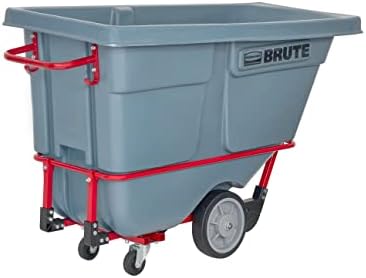 Rubbermaid Brute Tilt Dump Truck/Trash Cart/Garbage Collection/Recycling, 0.5 Cubic Yard, Standard Duty, 1,400 lbs., Gray, Distribution Centers/Warehouse/Manufacturing/Stadiums - Image 2