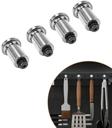 4-Pack Grill Tool Hooks for Charbroil 9466065W24 & 5667408R06, Heavy-Duty Metal BBQ Utensil Hangers for Char-Broil Gas, Charcoal & Smoker Grills, Easy Install Hooks for Char Broil Grill Accessories by BBQFuture