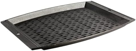Lodge Pre-Seasoned Cast Iron Rectangle Grill Topper, 15 Inches by Lodge