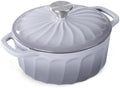 Enameled Cast Iron Dutch Oven Pot with Lid, 3 QT Small Dutch Oven by NSIRONS