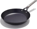 OXO Outdoor Pre-Seasoned Carbon Steel 12" Frying Pan Skillet, Detachable Handle for Easy Storage, Indoor Use, Nonstick with Use, Induction Suitable,Oven & Broiler Safe,Browning, Grill,Sear,Saute,Black by Unknown