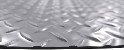 Rhino Gray Diamond Plate Grill Guard Mat - Heat-Resistant Outdoor Grill Mat for Patio, Deck & Garage Floor Protection, Rectangle (36"x72") - Image 4