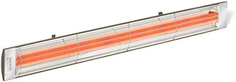 Infratech CD-6024 BR Stainless Steel Dual Element Electric Patio Heater, 61.25", 6000 Watt, 240 Volt, Bronze Finish by Unknown