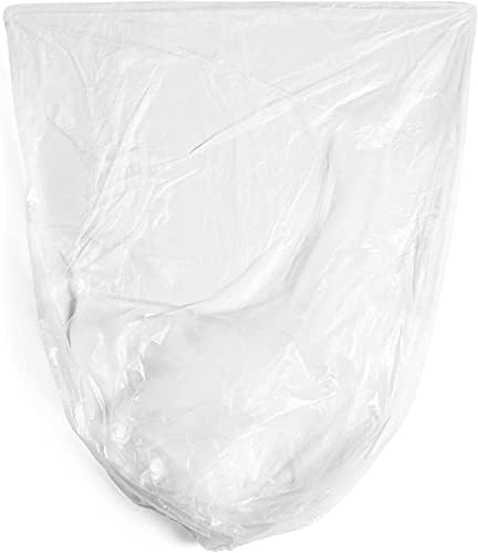 Aluf Plastics 26 Gallon16 Micron (eq) Clear Trash Bags 29" x 44" 1000 Count - Image 3