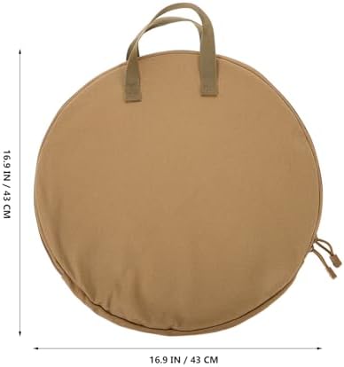 Luxshiny Cast Iron Skillet Bag Grill Pan Storage Bag with Handle 16.92 X 16.92 X 0.78 in Portable Camping Skillet for Bbq Frying Pan Storage and Outdoor Cookware Organizer - Image 2