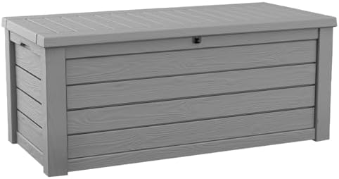Keter Westwood 150 Gal Outdoor Storage Box for Patio and Pool Accessories by Unknown