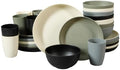Gibson Home Plates and Bowls Set, 32 Piece Wheat Straw Dinnerware for 8 by GibsonHomewares