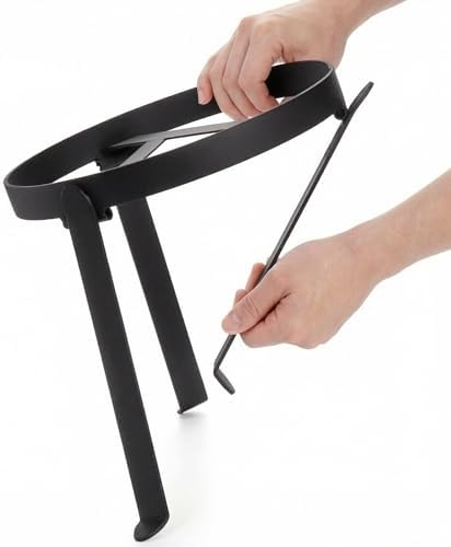 Elsjoy Campfire Tripod, Folding Camping Tripod Grill Open Fire Cooking Stand, Heavy-Duty Tripod Stand for Cast Iron Dutch Oven, Campfire Cooking - Image 5