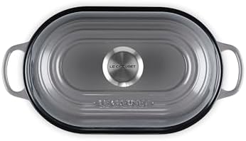 Le Creuset Enameled Cast Iron Oval Bread Oven, 11.5 inch, Oyster - Image 2