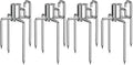 onlyfire 6008 Rotisserie Meat Forks(1-Pair) for Weber and Other Model Grills - Only Fits 5/16" Square Spit Rods (Pack of 2) by onlyfire
