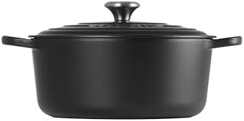 Le Creuset Enameled Cast Iron Round Dutch Oven, 7.25 qt., Licorice - Image 4