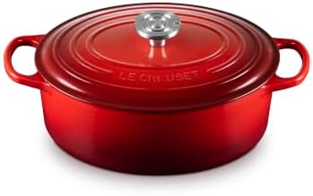 Le Creuset Enameled Cast Iron Oval Dutch Oven, 5 qt., Cerise/Crucible by Unknown