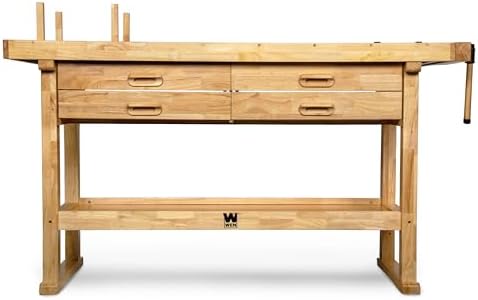 WEN 60-Inch Hardwood Workbench with Four Drawers and Onboard Vise (WB6020) - Image 2