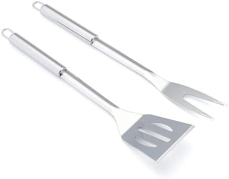 Amazon Basics 4-Piece Stainless Steel BBQ Grilling Tool Set with Carry Bag, Rust-Resistant, Dishwasher Safe - Image 5