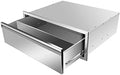 Outdoor Kitchen Drawers, 30Wx10Hx23D Inch Stainless Steel Single Access Drawer with Hidden Handle, Flush Mount BBQ Drawers for Outdoor Kitchen, Patio Grill Station by OUKIDR