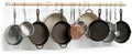 Wooden Pot Rack Wall Mounted - Pans Hanging Rack and Detachable Kitchen Lids Utensils Hanger (Wood color, 50.6inch/3 Pack) by Unknown
