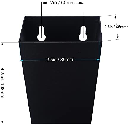 Black Stainless Bottle Cap Catcher Wall Mounted with Drain Holes - Image 5
