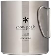 Snow Peak Double Wall Insulated Mug, Lightweight, Stainless Steel 450 ml - Image 4