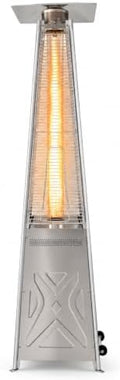 Garvee 42,000 BTU Propane Pyramid Patio Heater, Silver, Stainless Steel by Garvee