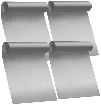 Oven Liners for Bottom of Oven - 4 Pack Large Heavy Duty Oven Mats, 17"x 25" Reusable Matt Liner for Electric, Gas, Toaster Ovens & Grills, BPA & PFOA Free, Kitchen Essentials, Silver by Unknown