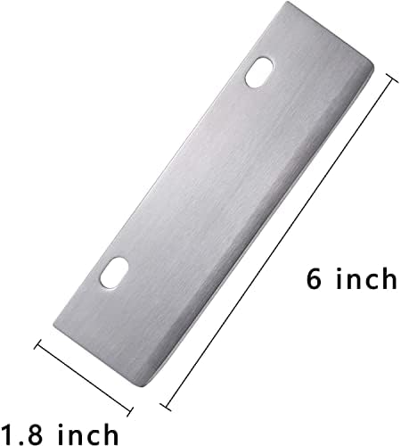 Grill Scraper Blades 6-Pack, Heavy Duty Rust Resist Stainless Tool - Image 2