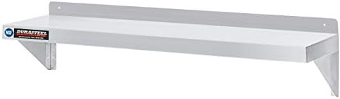 DuraSteel Stainless Steel Shelf - 48 Inch Wide x 14 Deep Commercial NSF Mounted Metal Wall Shelf Pantry Organizer Garage Storage Shelves - Rack Shelving Restaurant Kitchen Units Laundry Utility Room by DuraSteel