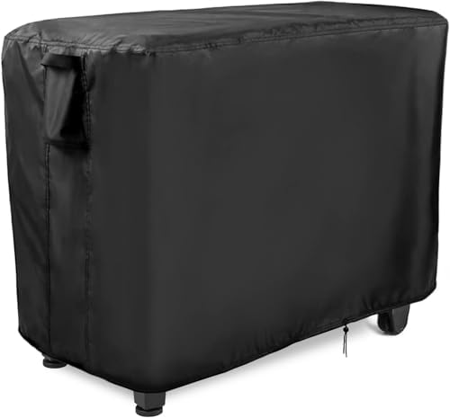 Prep Table Cover for Movable Dining Cart Table, 78inch Outdoor BBQ Cart Cover Bar Tool Cart Covers Cooler Covers - 78"L×36"W×43"H, Black by Andacar