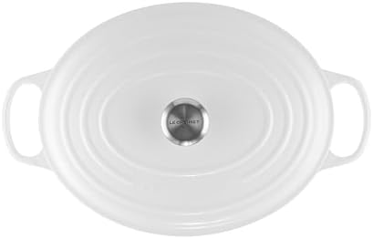 Le Creuset Enameled Cast Iron Oval Dutch Oven, 9.5 qt., White - Image 2