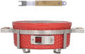 Yakitori Grill, Ceramic Charcoal Tabletop BBQ Grill, 14", Red by AUPLEXKAMADOGRILLCOLTD