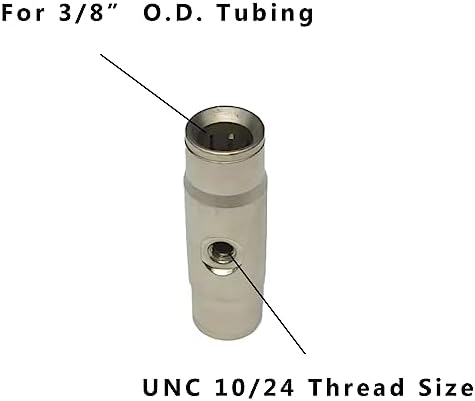 Slip Connectors for High Pressure Misting System, 3/8" Brass Misting Nozzle Connectors, Push to Connect Fittings for 3/16" Threaded Mister Nozzles 5 pcs - Image 3