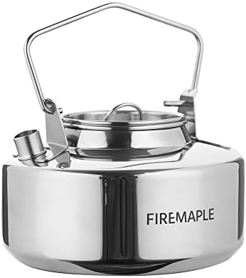 Fire-Maple Antarcti Camping Kettle Stainless Steel Camp Tea Pot, 1L by Fire-Maple