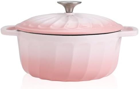 Enameled Cast Iron Dutch Oven Pot with Lid, 3 QT Small Dutch Oven by NSIRONS