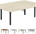 TOHONFOO Waterproof Rectangular Patio Table Cover, 75" x 40" x 6", Beige by TOHONFOO