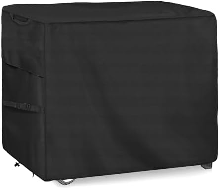 Outdoor Dining Cart Cover for Royal Gourmet Cart Flattop Worktable PC3401S PC3401B, for 40 inch Outdoor Utility Cart, 600D Outdoor Waterproof Weather Resistant Cover by Blackhoso