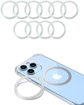 KALAPOP for Magsafe Sticker Magnet - 10 PCS, Ultra-Thin(0.4mm), Compatible with iPhone 17/Air/16/15/14/13/12 Series,mag Safe Charger, for Apple Wallet Magsafe - Silver by KALAPOP