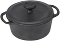 GoodCook Mini Dutch Oven with Lid, Pre-Seasoned Cast Iron Personal-Sized Pot for Stews Soups and Individual Desserts, Oven Safe to 500°F, 0.25-Quart, Black by GoodCook