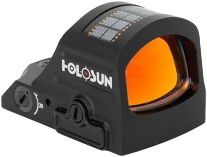 HOLOSUN 407C/507C-X2 Series, 2 MOA Dot, 32 MOA Circle Dot Options, 7075 Aluminum, Open, Solar, Shake Awake, RMR Footprint (Red or Green Reticle) (Black, Burnt Bronze) - Image 3