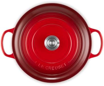 Le Creuset Enameled Cast Iron Round Dutch Oven, 9 qt., Cerise/Crucible - Image 2