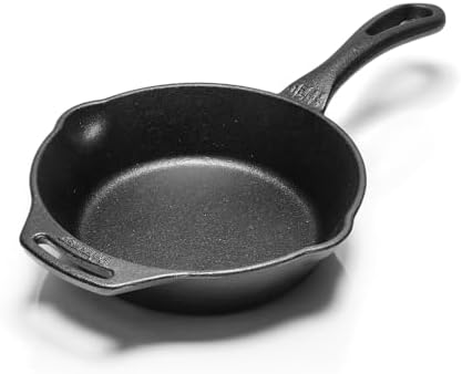 Petromax Cast Iron Fire Skillet Camping Cookware with One Handle fp20-t 8 inch by Petromax