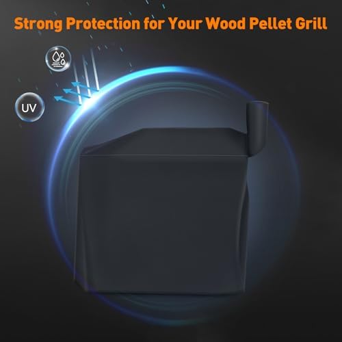Heavy Duty 600D Grill Cover Compatible with Z Grill ZPG-700D Series Wood Pellet and 450 Series 550 Series ZPG-450A ZPG-550B, Z Grills 10502B, UV Fade Resistant Full Length Cover - Image 2