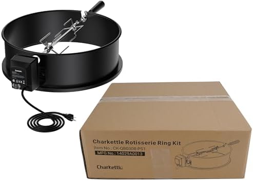 Skyflame Charkettle Rotisserie Ring Kit, Black Coated Steel - Image 2