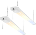 ALUSSO® LED Shop Lights 4FT for Garage, 6000LM Super Bright, Adjustable 2700K-6500K Color Temperature, 120V, Warm to Cool Daylight Linkable Shop Lights for Workshop, 2 Pack by ALUSSO