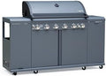 Brand-Man 6-Burner Gas Outdoor Kitchen Grill Island with Side Burner by BRANDMANGRILLSSINCE1987